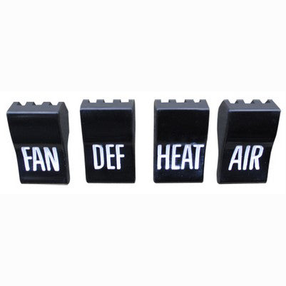 1960-63 Deluxe Heater Control Knob Set