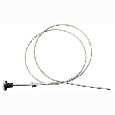 1960-63 Throttle Cable & Knob Black & Ss