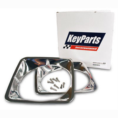 1969-72 Chevy Headlight Door Set/W Screws L&R