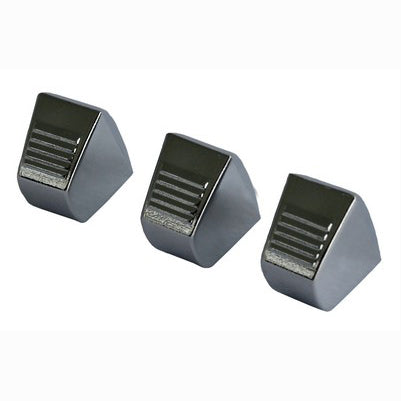 1967-72 Heater Control Knobs Chrome 3Pc Set