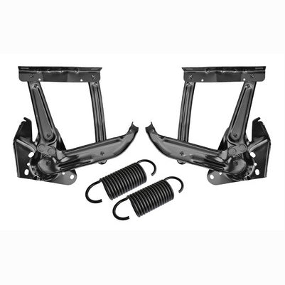 1967-72 Chev/Gmc P/U, Suburban And Blazer Hood Hinge Set, W/Springs, 2Pc Lh And Rh