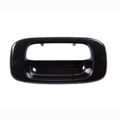 1999-06 Cv Silverado And Mc Sierra Tailgate Handle Bezel, Smooth Black, Also Fits 07 Classic And 05-08 Hum H2