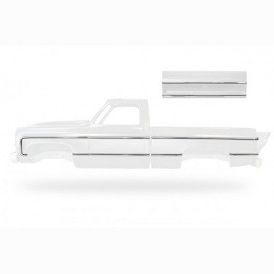 Complete Premium Body Molding Set - Polished - 73-80 Chevy GMC CK Squarebody Truck - Short Bed Fleetside