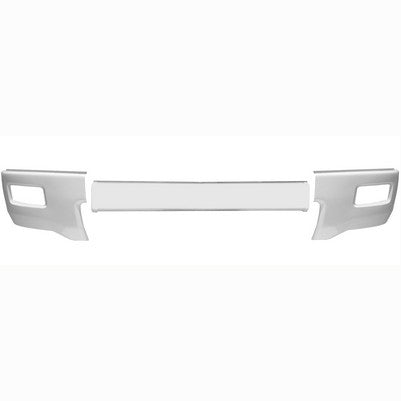 2014-15 Silverado 1500 Front BumperShellz, Gloss White, w/o snsr w/ fogs