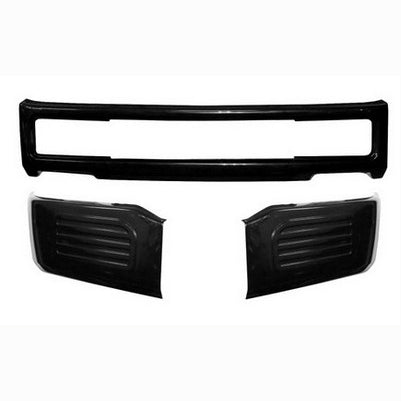 2018-20 F150 Front Bumper Shellz, (SIDE COVERS) Matte Black, w/o fog lamps
