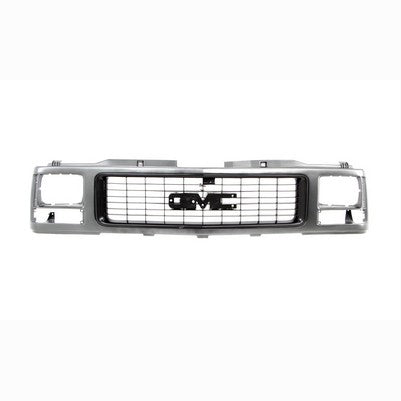 Grille Shell - Paintable - Single Headlight (work truck) - 94-98 GMC C/K Pickup SUV